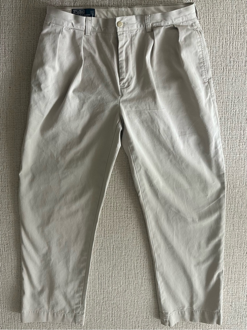 Vintage Polo Ralph Lauren Ethan Pleated Chino Pants -size 34/30 - Picture 3 of 11